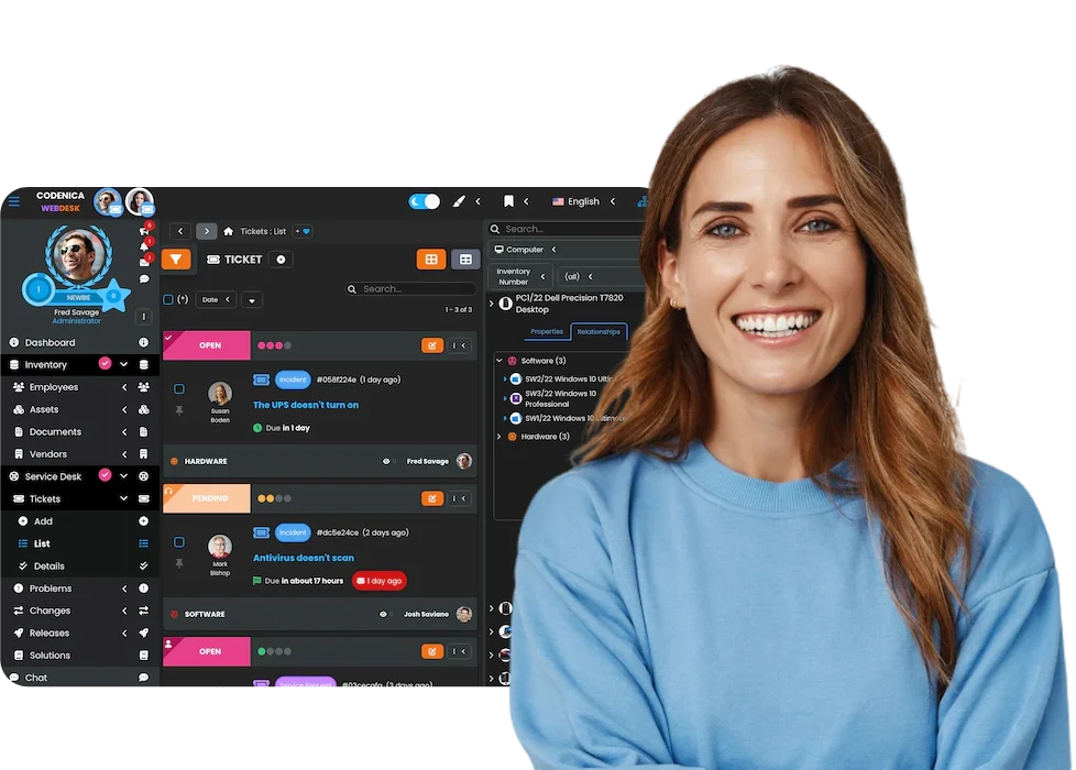 Built for IT Codenica ITSM + ITAM